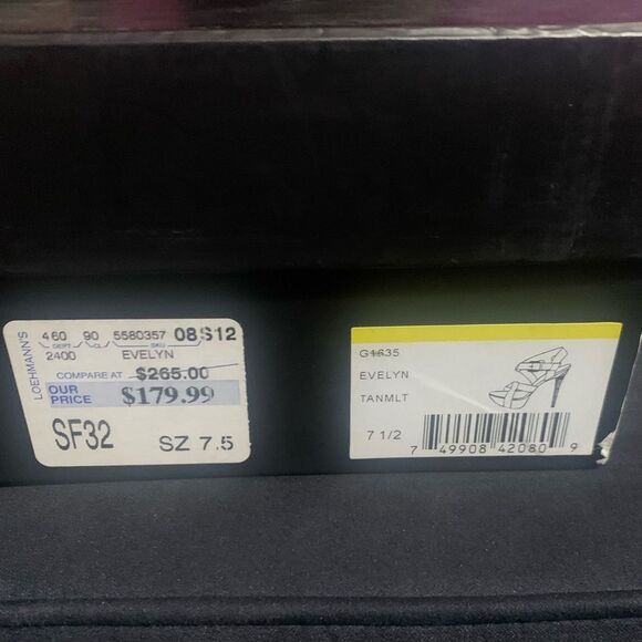 L.A.M.B. women's sandal heels size 7.5 EVELYN - Picture 4 of 9